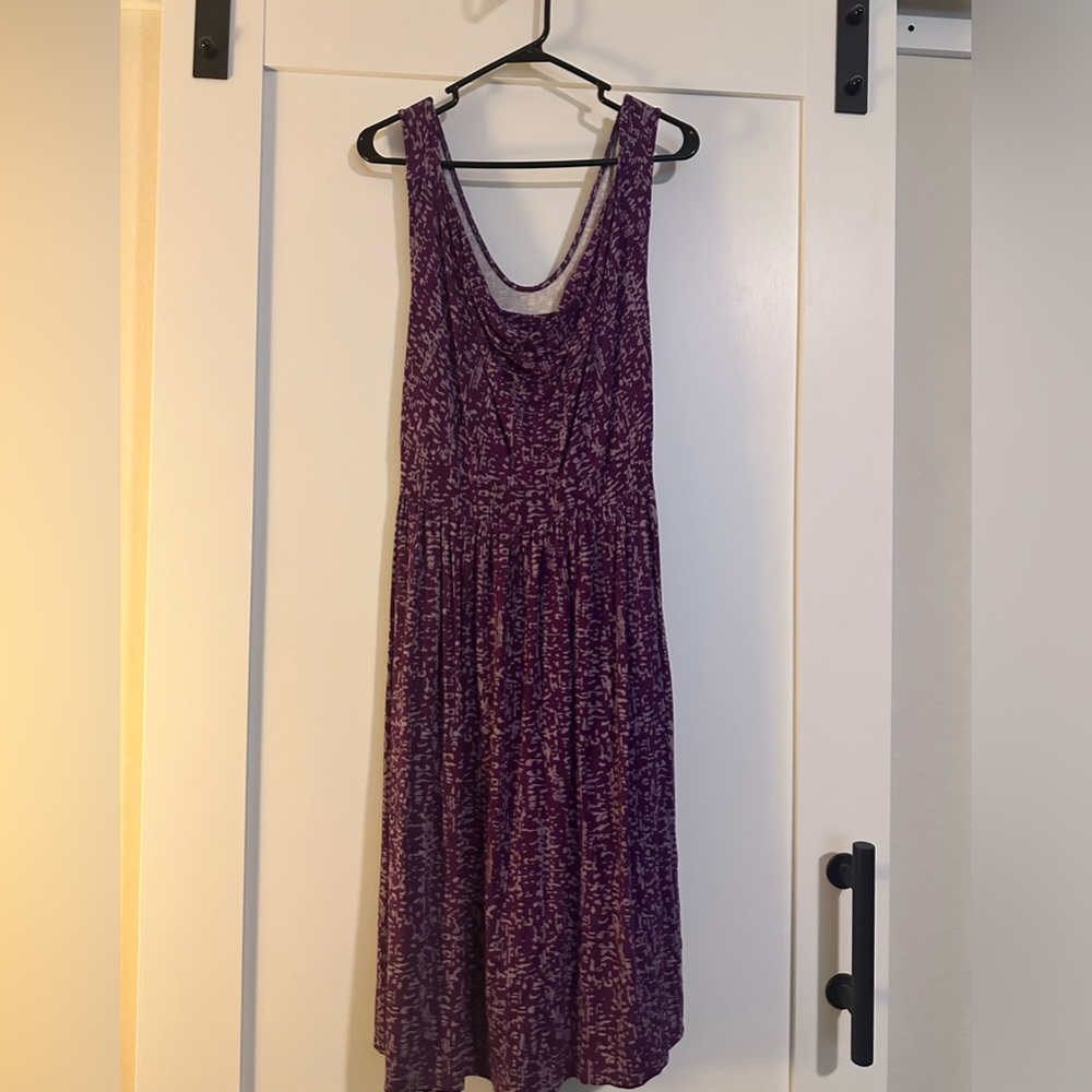 Liz Lange Purple Sleeveless Nursing Dress